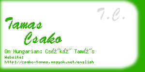 tamas csako business card